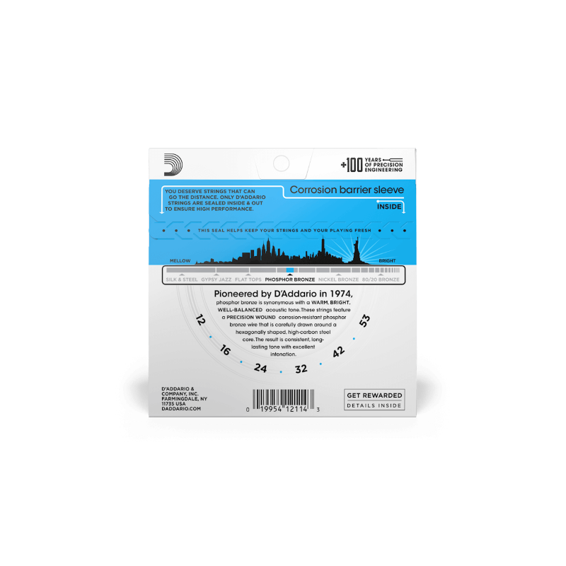 D`ADDARIO EJ16 - struny do git. akustycznej - 2