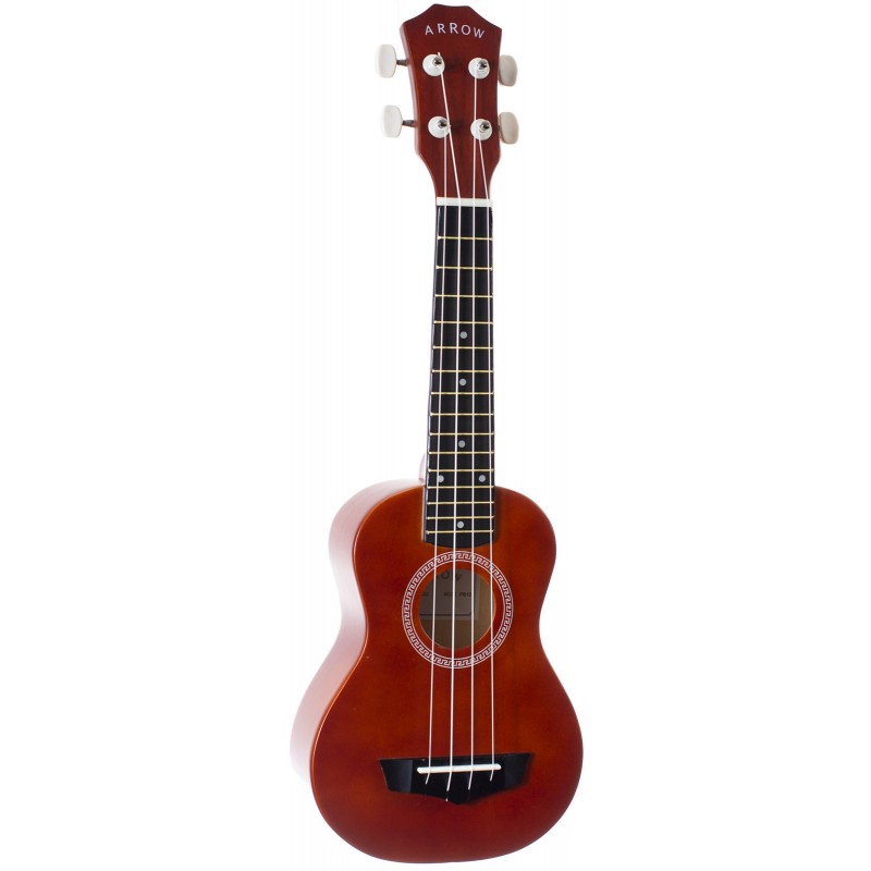 Arrow PB10 NT Soprano Natural Dark Top Set - ukulele sopranowe z akcesoriami - 3