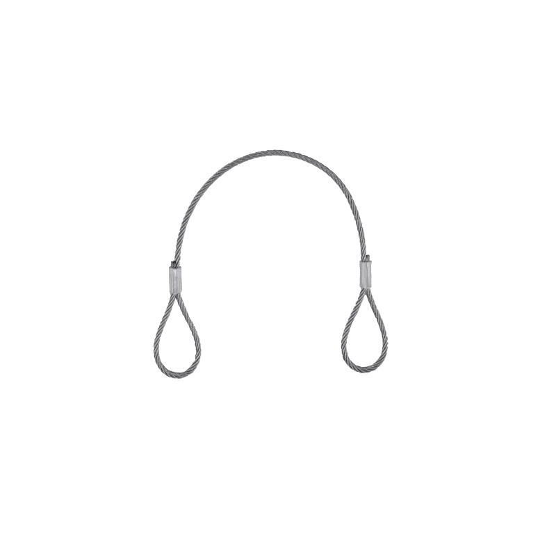 EUROLITE Steel Rope (SC) 400x3mm silver without quick link - 1