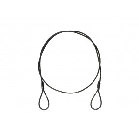 EUROLITE Steel Rope (SC) 900x3mm black without quick link - 1