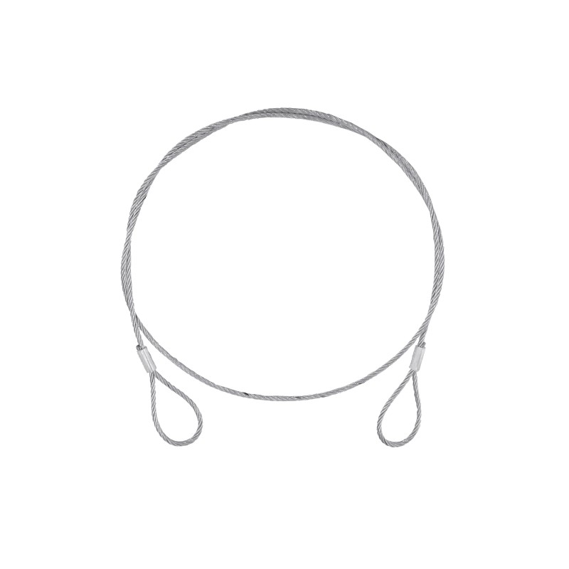 EUROLITE Steel (SC) Rope 900x4mm silver without quick link - 1