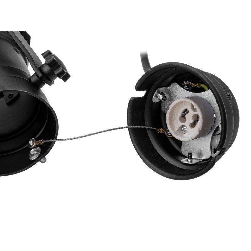 EUROLITE Set PAR-16 Spot GU-10 black + GU-10 230V LED SMD 7W 6400K - 5