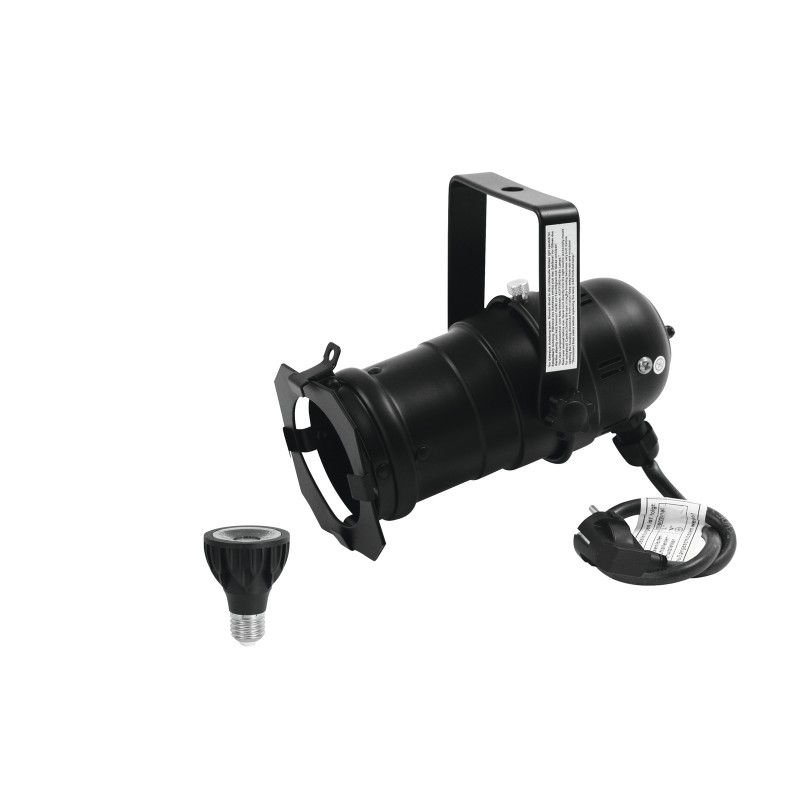 EUROLITE Set PAR-20 Spot bk + PAR-20 230V COB 6W E-27 LED 1800-3000K dim2warm - 1