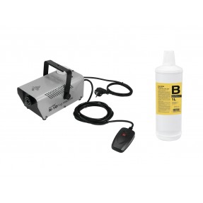 EUROLITE Set N-10 silver + B2D Basic smoke fluid 1l - 1