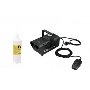 EUROLITE Set N-10 black + B2D Basic smoke fluid 1l - 1