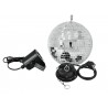 EUROLITE Mirror Ball Set 20cm with LED Spot - 1