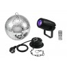 EUROLITE Mirror Ball 20cm with motor + LED PST-5 QCL Spot bk - 1