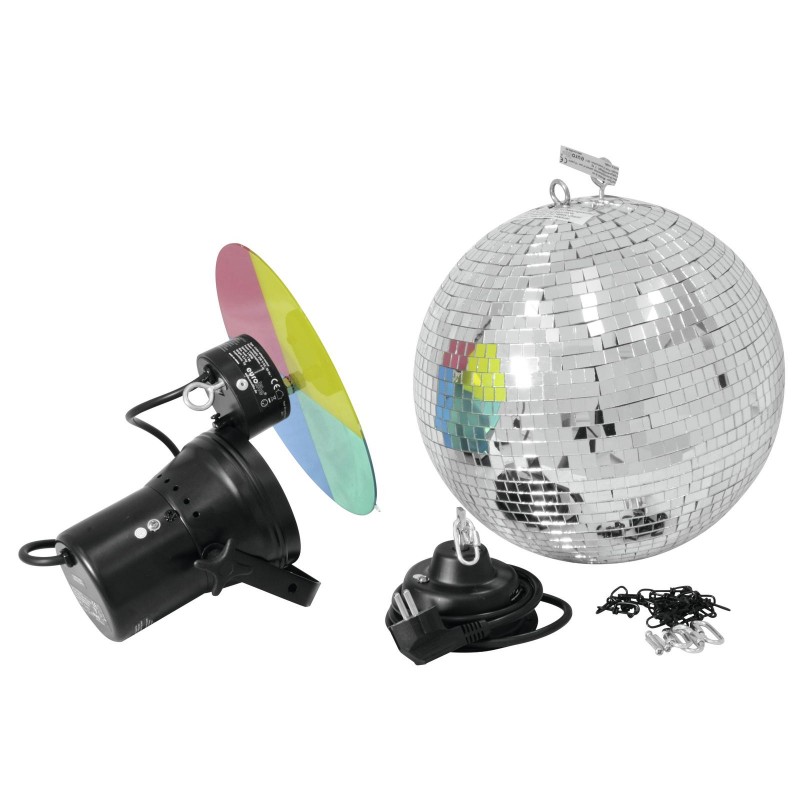 EUROLITE Mirror Ball Set 30cm with Pinspot - 1