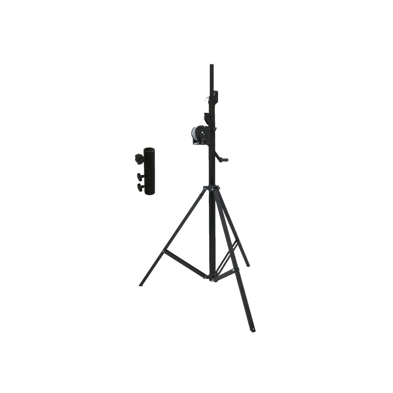 EUROLITE Set STT-400/85 Winch stand TÜV/GS black + STV-3529 Adapter long - 1