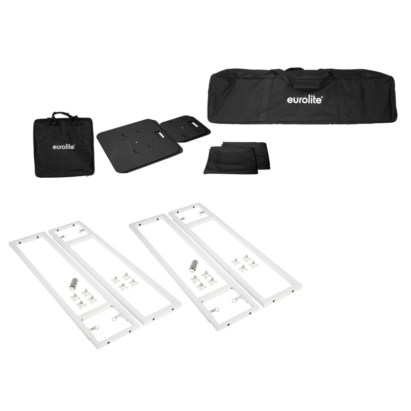 EUROLITE 2x Stage Stand variable incl. Cover and Bag, black - 2