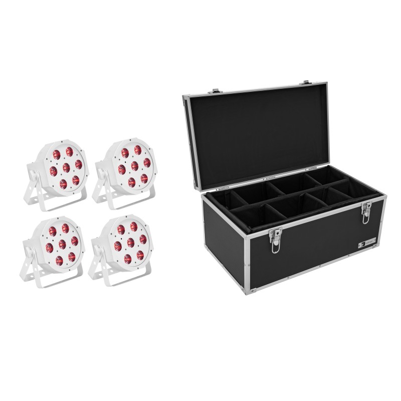 EUROLITE Set 4x LED SLS-7 HCL Floor white + Case - 1