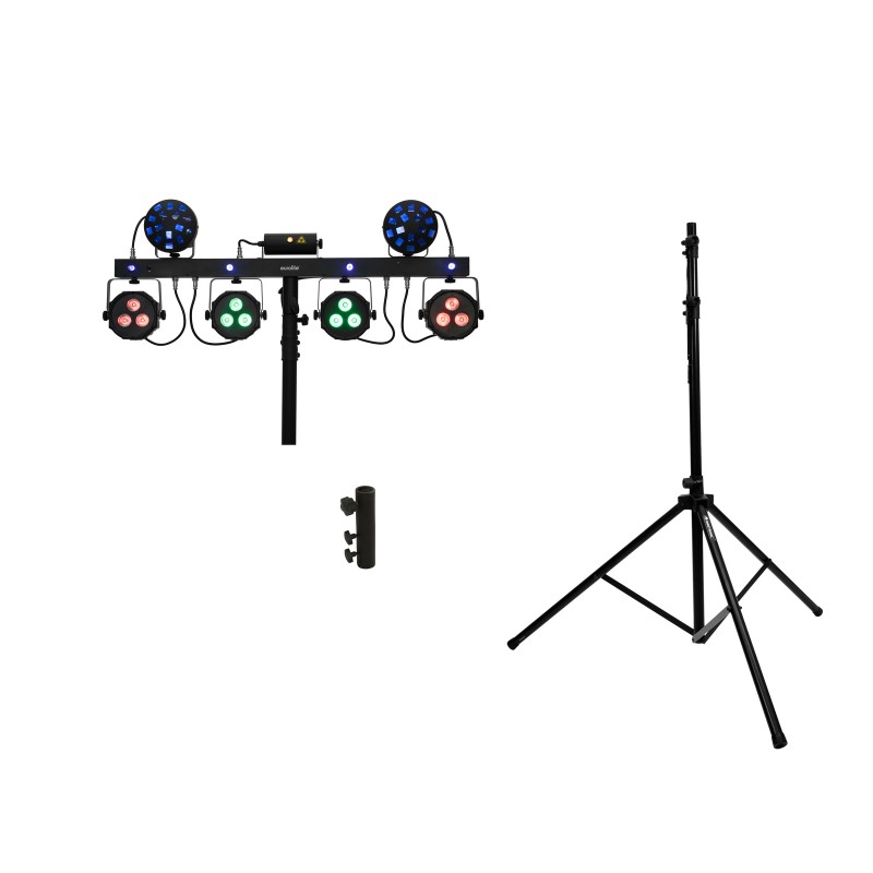EUROLITE Set LED KLS Laser Bar Next FX Light Set + M-4 Speaker-System Stand - 1