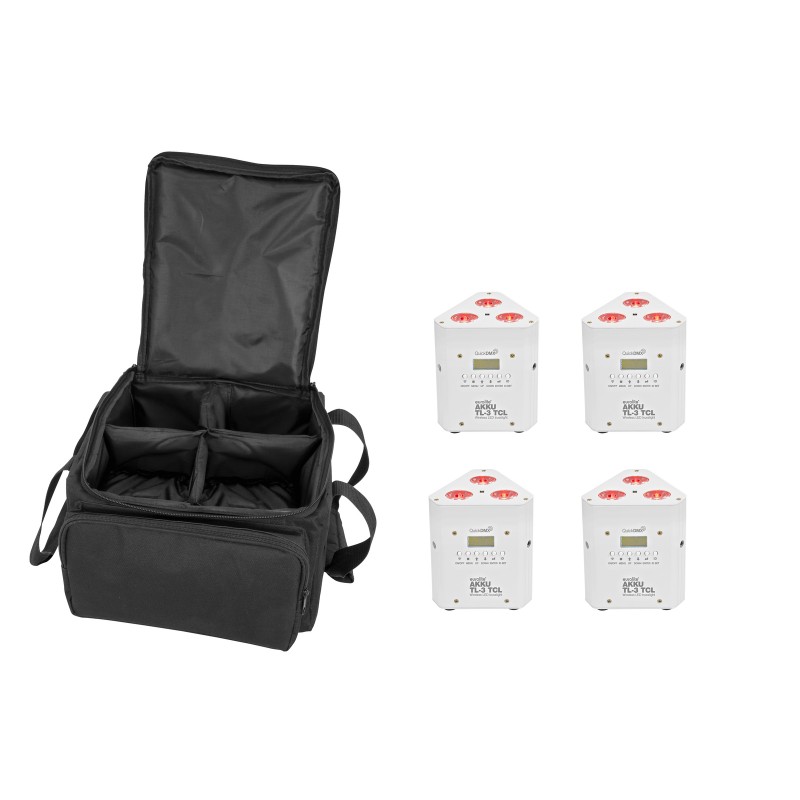 EUROLITE Set 4x AKKU TL-3 TCL white + SB-4 Soft-Bag - 1