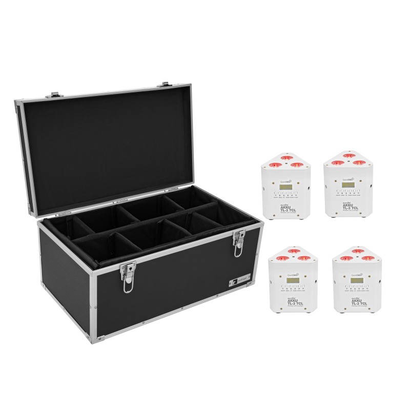 EUROLITE Set 4x AKKU TL-3 TCL white + Case TDV-1 - 1