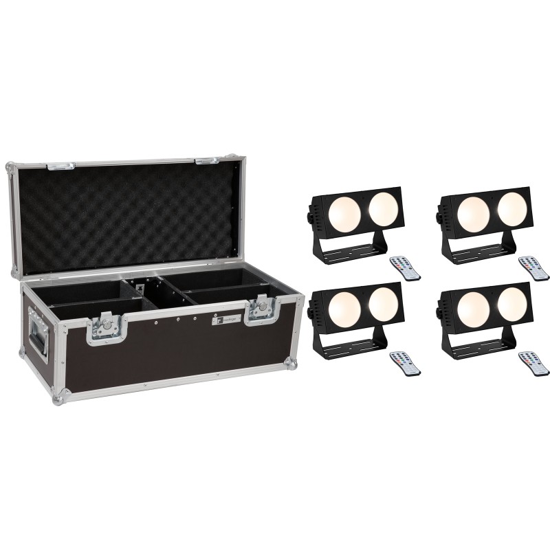 EUROLITE Set 4x LED CBB-2 COB WW Bar + Case - 1