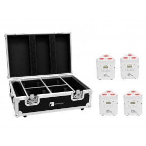 EUROLITE Set 4x AKKU TL-3 TCL white + Case with charging function - 1