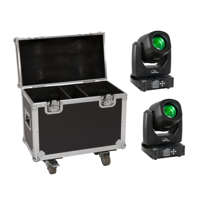 EUROLITE Set 2x LED TMH-B90 + Case with wheels - 1