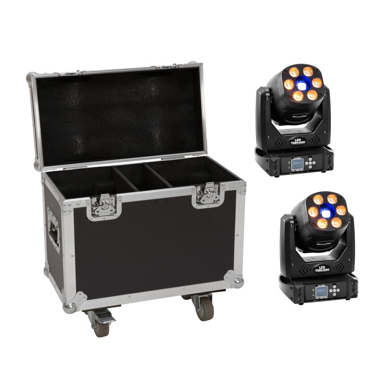 EUROLITE Set 2x LED TMH-H90 + Case with wheels - 1