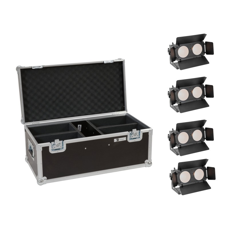 EUROLITE Set 4x LED CBB-2 WW/CW Fairlight + Case - 1