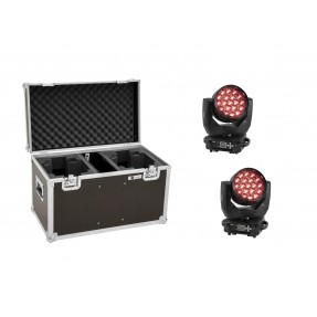 EUROLITE Set 2x LED TMH-X4 Moving-Head Wash Zoom + Case - 1