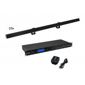 EUROLITE Set 10x LED PR-100/32 Pixel DMX Rail bk + DMX Software - 1