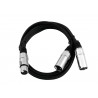 OMNITRONIC Adaptercable XLR(F)/2xXLR(M) 1m bk - 2
