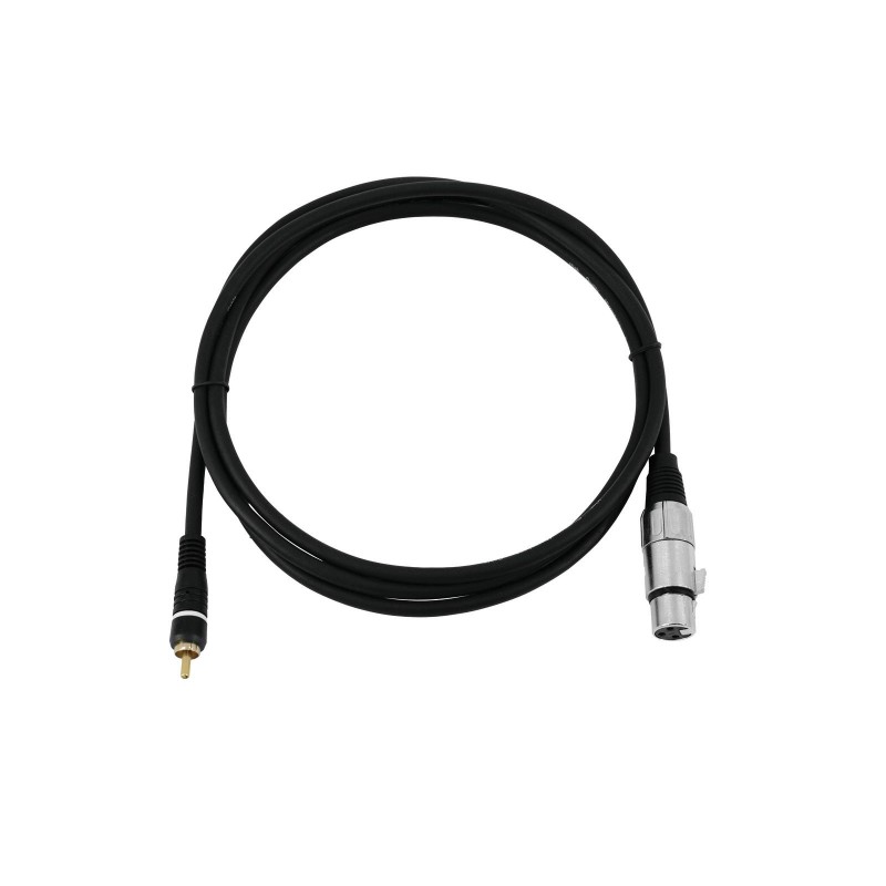 OMNITRONIC Adaptercable RCA/XLR(F) 2m bk - 2