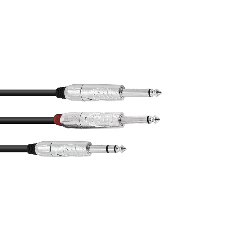 OMNITRONIC Adaptercable Jack/2xJack 3m - 1