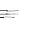 OMNITRONIC Adaptercable Jack/2xJack 3m - 1