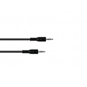 OMNITRONIC Jack cable 3.5 stereo 3m bk - 1