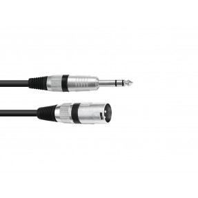 OMNITRONIC Adaptercable XLR(M)/Jack stereo 5m bk - 1