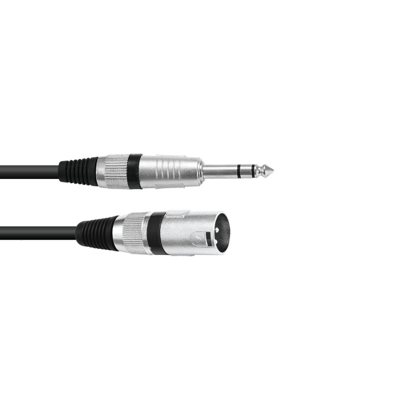 OMNITRONIC Adaptercable XLR(M)/Jack stereo 5m bk - 1