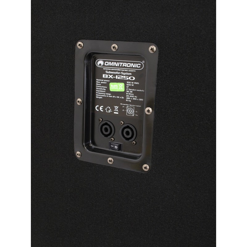 OMNITRONIC BX-1250 Subwoofer 600W - 4