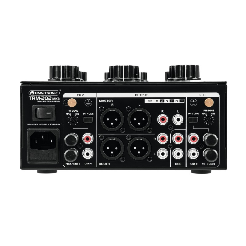 OMNITRONIC TRM-202MK3 2-Channel Rotary Mixer - 4