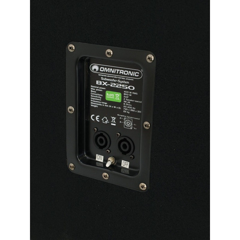 OMNITRONIC BX-2250 Subwoofer 800W - 4