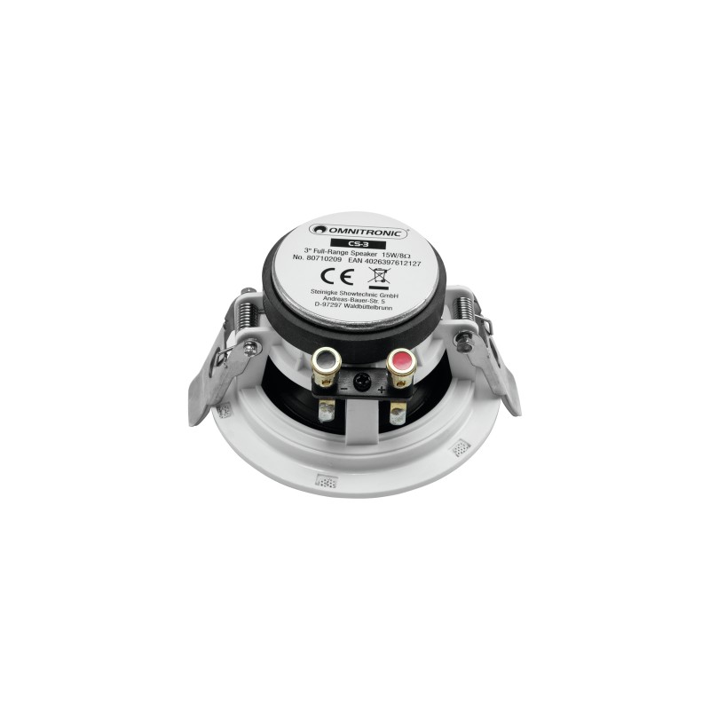 OMNITRONIC CS-3 Ceiling Speaker, white, 2x - 2