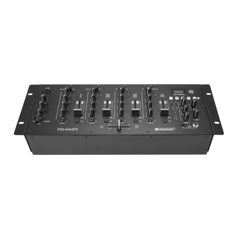 OMNITRONIC PM-444Pi 4-Channel DJ Mixer with Player & USB Interface - 4