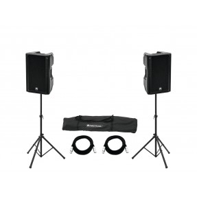 OMNITRONIC Set 2x XKB-212A + Speaker Stand MOVE MK2 - 1