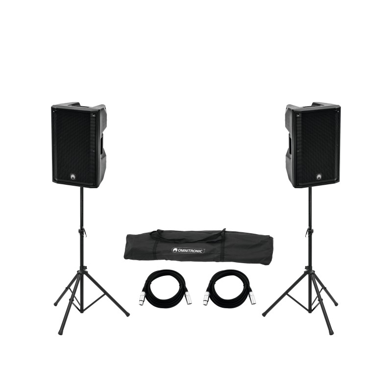 OMNITRONIC Set 2x XKB-212A + Speaker Stand MOVE MK2 - 1