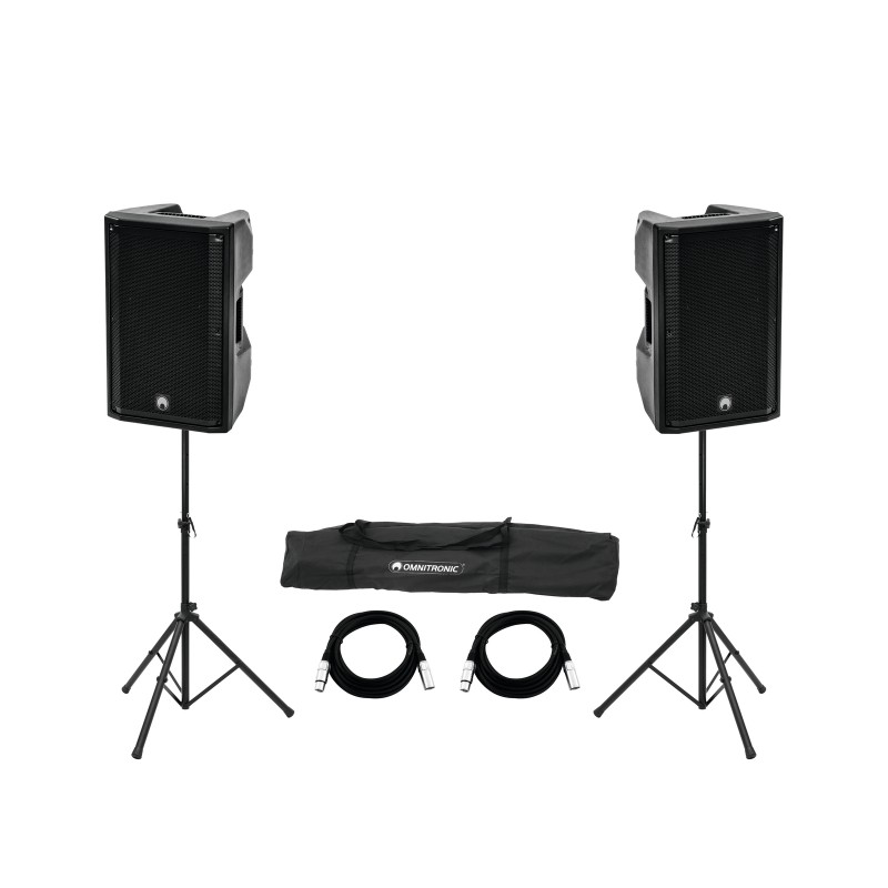 OMNITRONIC Set 2x XKB-215A + Speaker Stand MOVE MK2 - 1