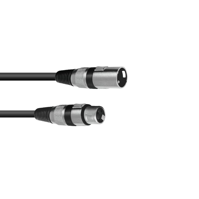 OMNITRONIC XLR cable 3pin 25m bk - 1