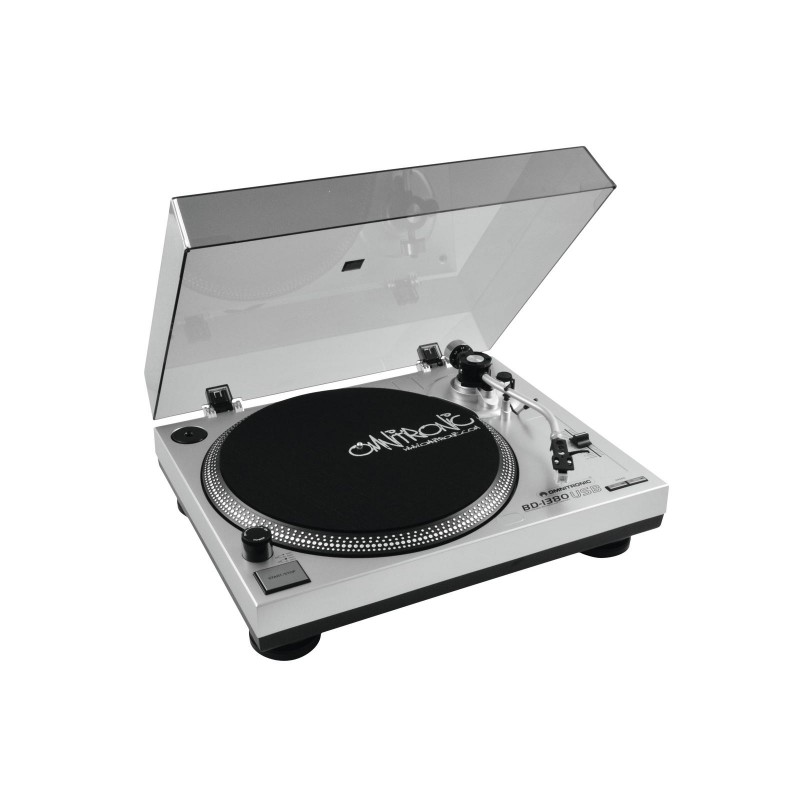 OMNITRONIC BD-1380 USB Turntable sil - 1