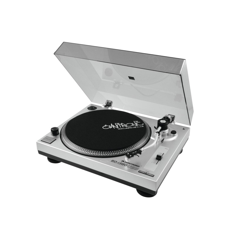OMNITRONIC BD-1380 USB Turntable sil - 2