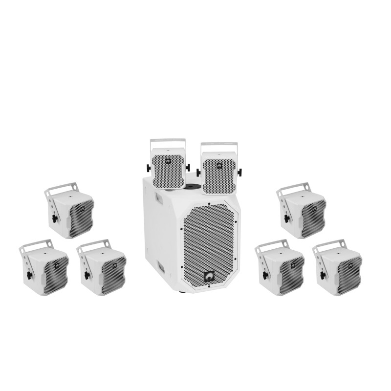 OMNITRONIC Set BOB-10A wh + 8x BOB-4 wh - 1
