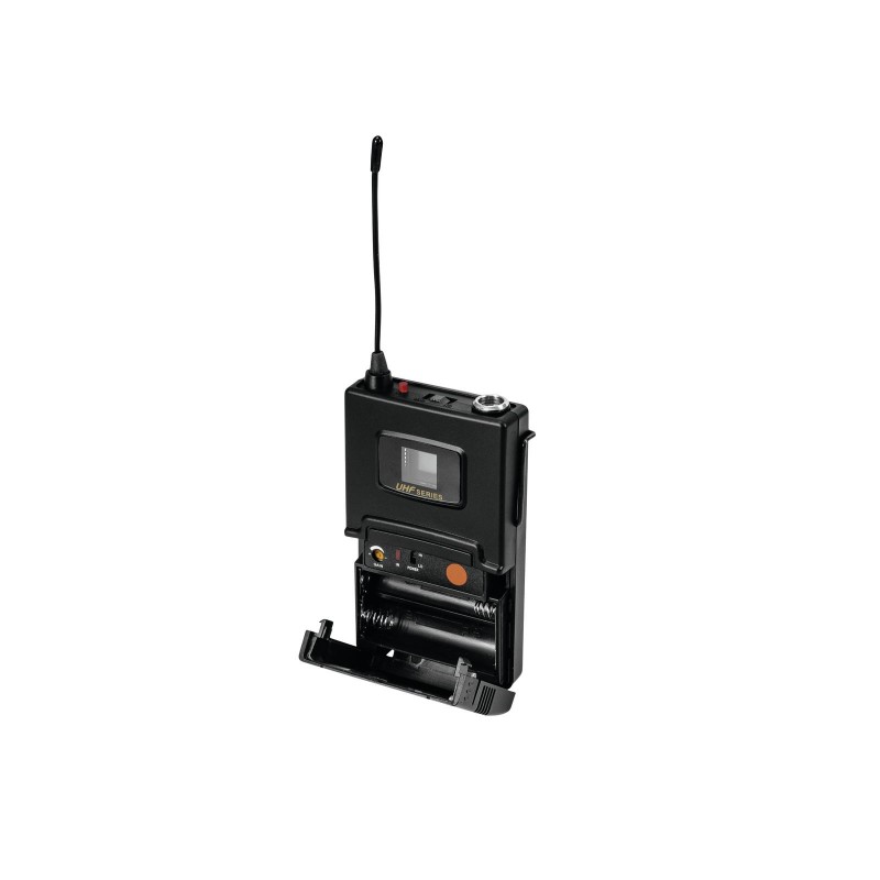 OMNITRONIC UHF-502 Bodypack incl. 823-832MHz Lavalier (CH B orange) - 2