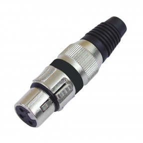 OMNITRONIC XLR socket 3pin bk 10x - 1