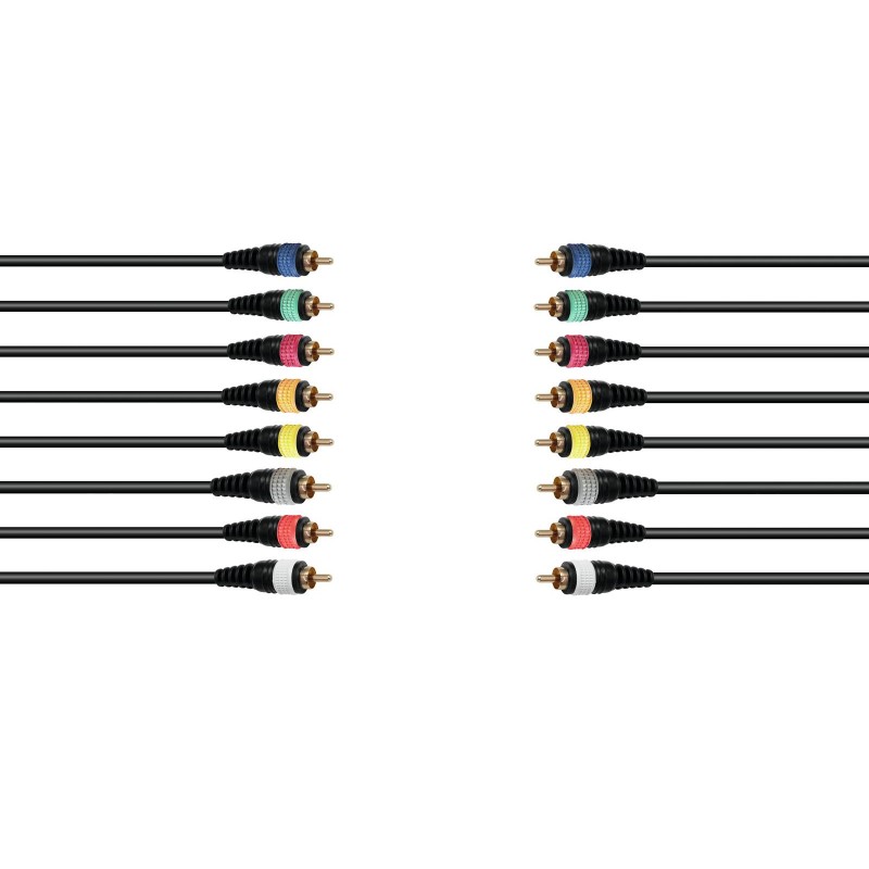 OMNITRONIC Snake cable 8xRCA/8xRCA 15m - 1