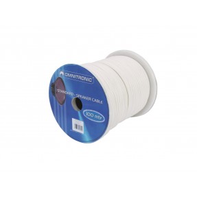 OMNITRONIC Speaker cable 2x1.5 100m wh - 1