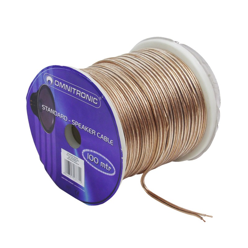 OMNITRONIC Speaker cable 2x1.5 100m clear - 2