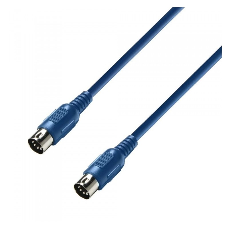 ADAM HALL K3MIDI0300BLU - kabel midi 3 m